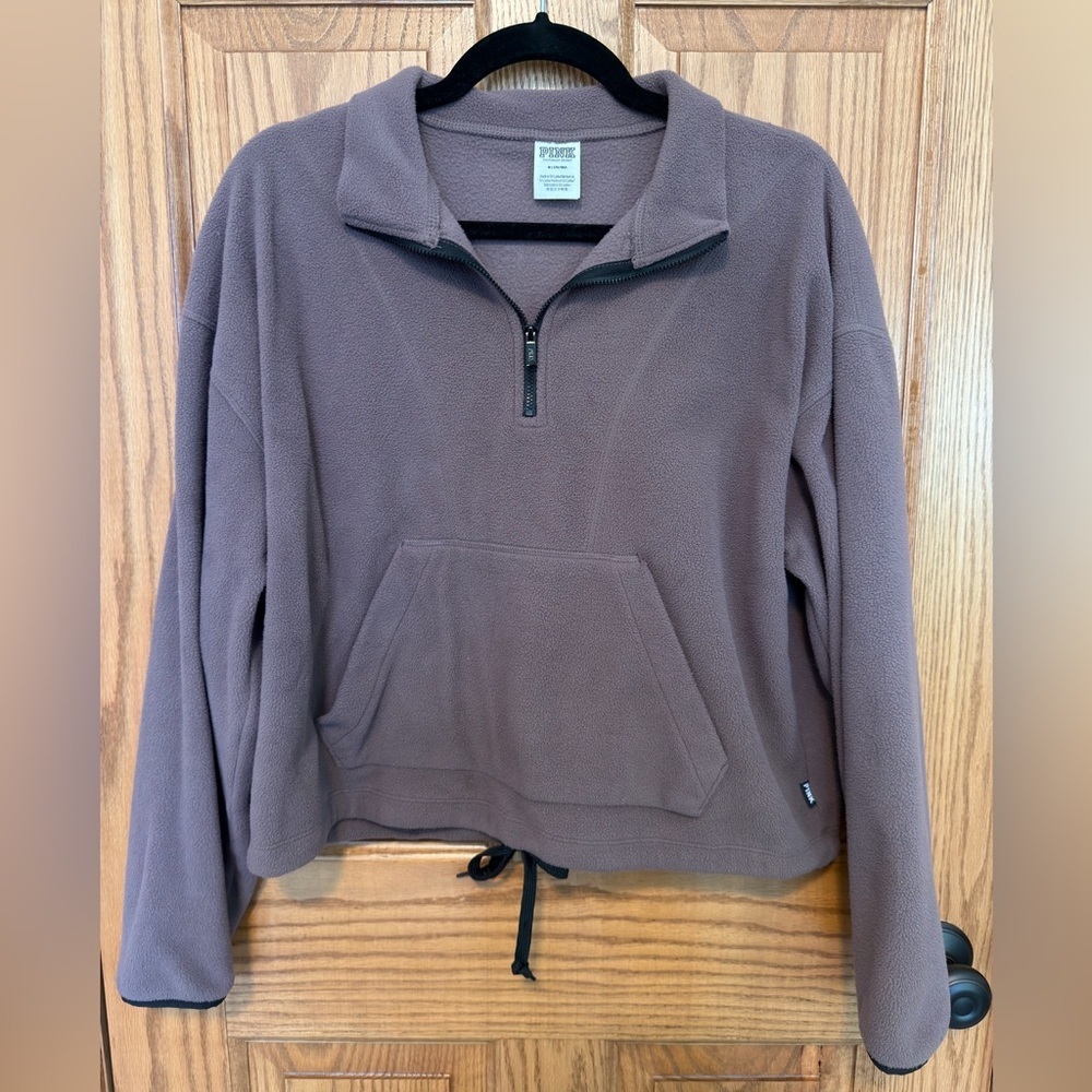 Victorias Secret PINK Polar Fleece Half-Zip pullover
